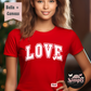 Valentine's Day Varsity Love Tee