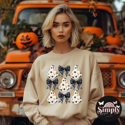 Ghosts & Black Bows Sweatshirt