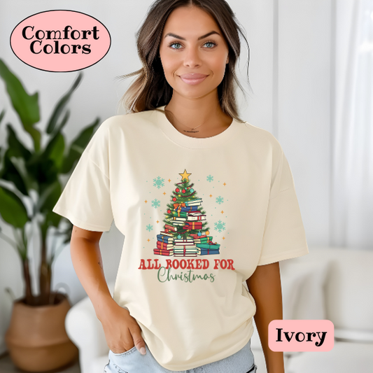 All booked up for Christmas Tee