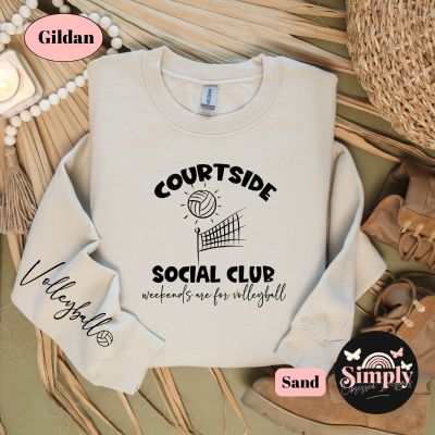 Volleyball Courtside Social Club Sweatshirt