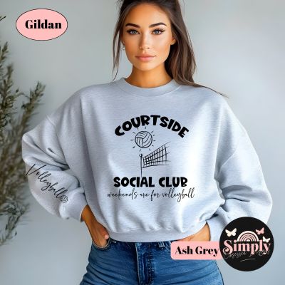 Volleyball Courtside Social Club Sweatshirt