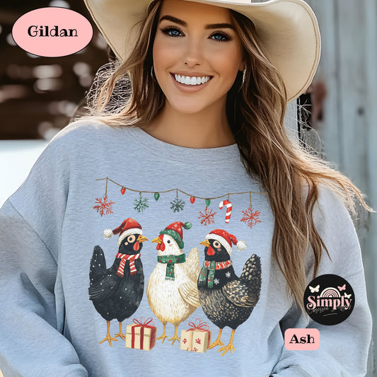 Christmas Chickens sweatshirt