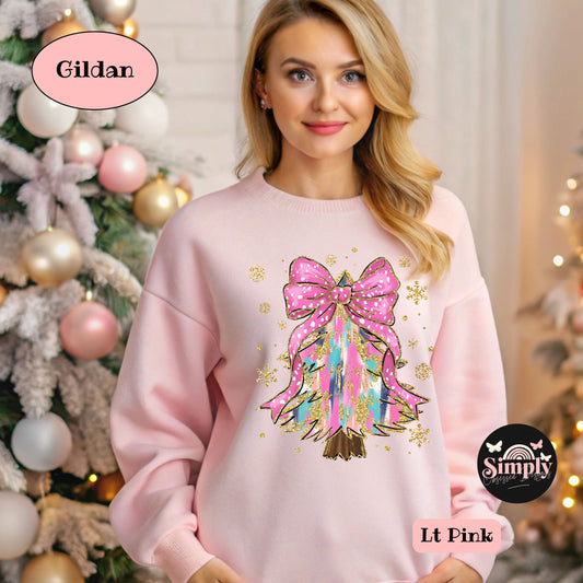 Christmas Tree Coquette Sweatshirt