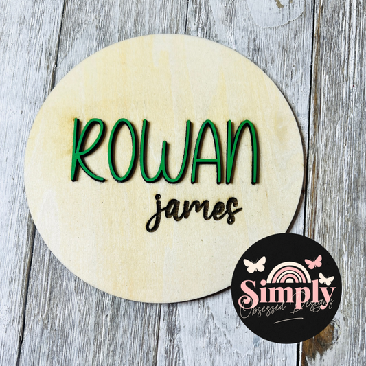 Custom baby Name sign