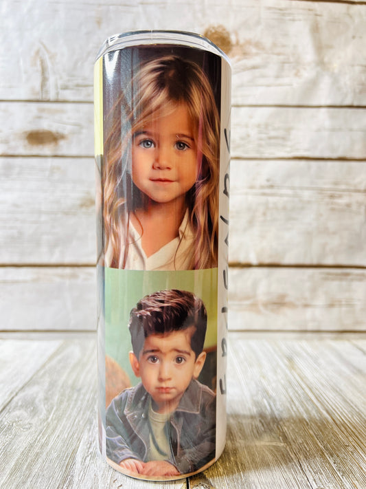 24 oz Skinny Water Bottle – 2 Sweet Girls Custom Designs