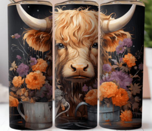 Highland Cow harvest Flowers