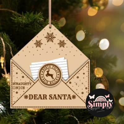 Letter to Santa Ornament