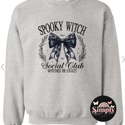 Spooky Witch Social Club Sweatshirt