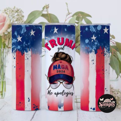 Trump Girl No Apologies 20 oz. Tumbler