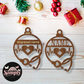 Laser engraved Christmas ornaments