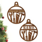 Laser engraved Christmas ornaments