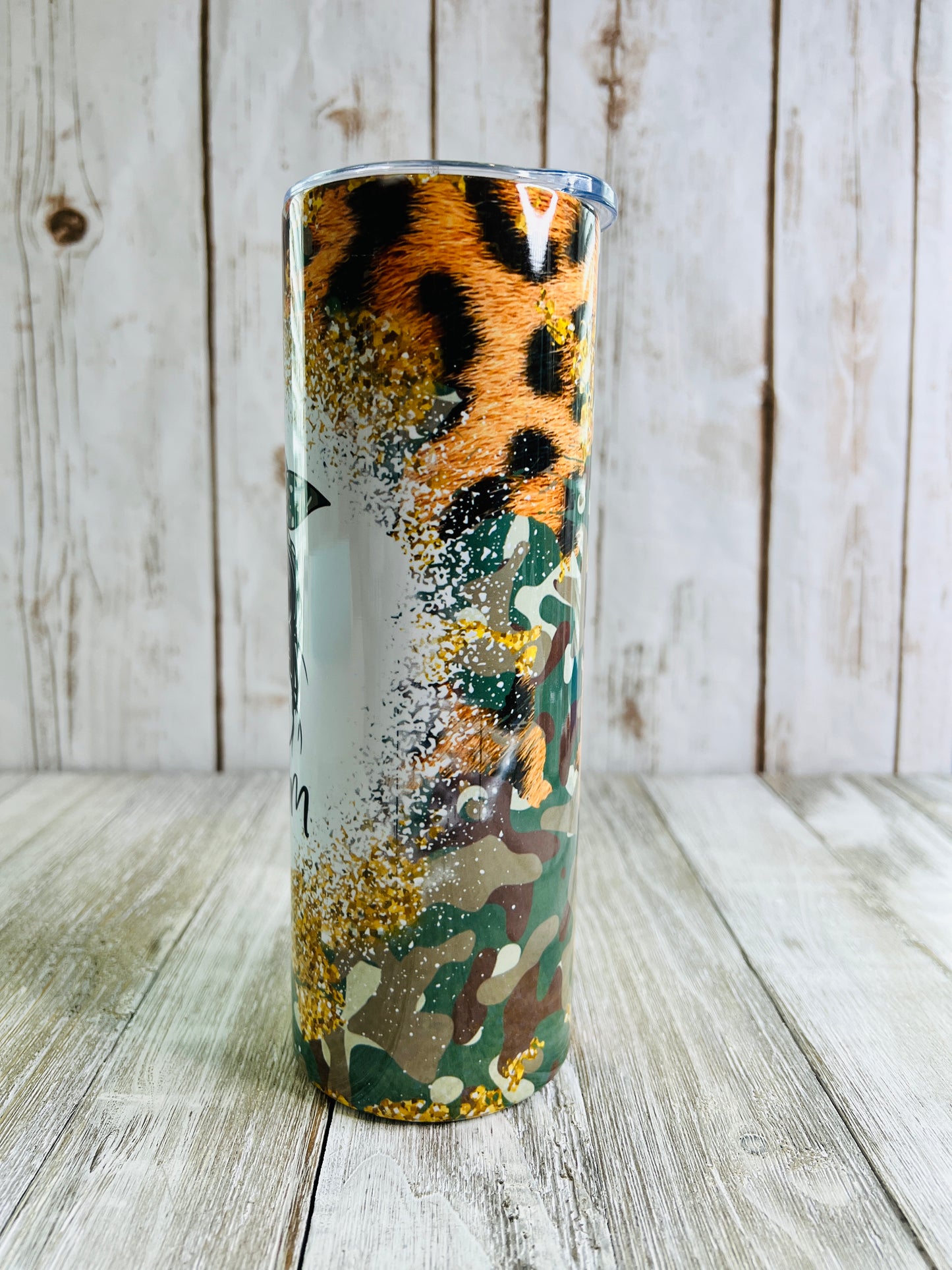 Boy Mom Camo tumbler