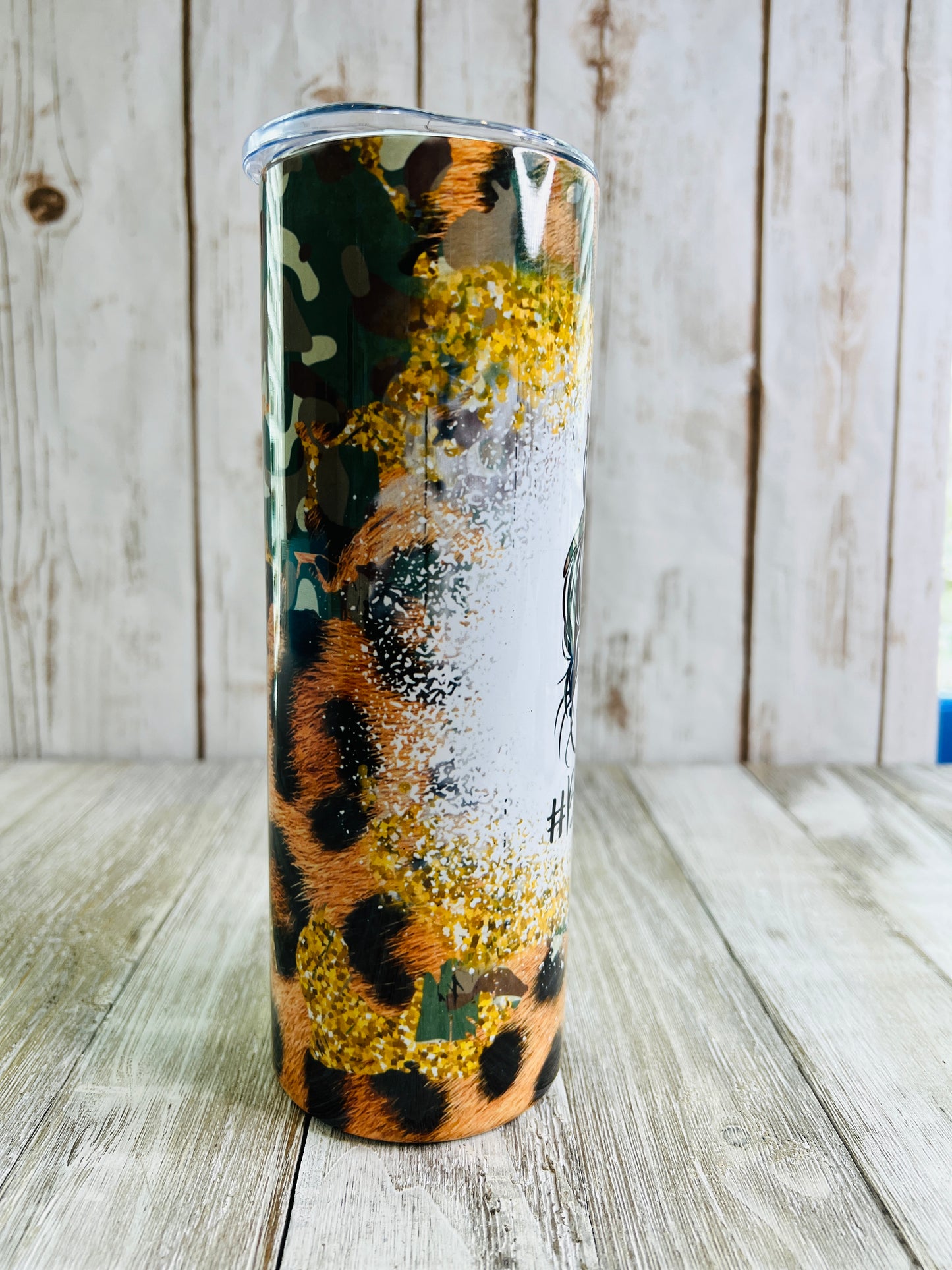 Boy Mom Camo tumbler