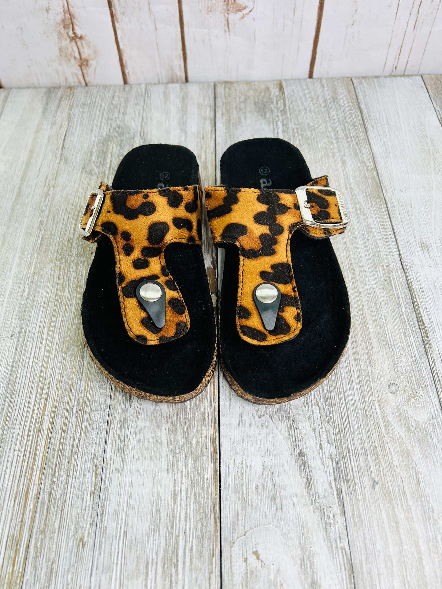 Girls Leopard Sandals