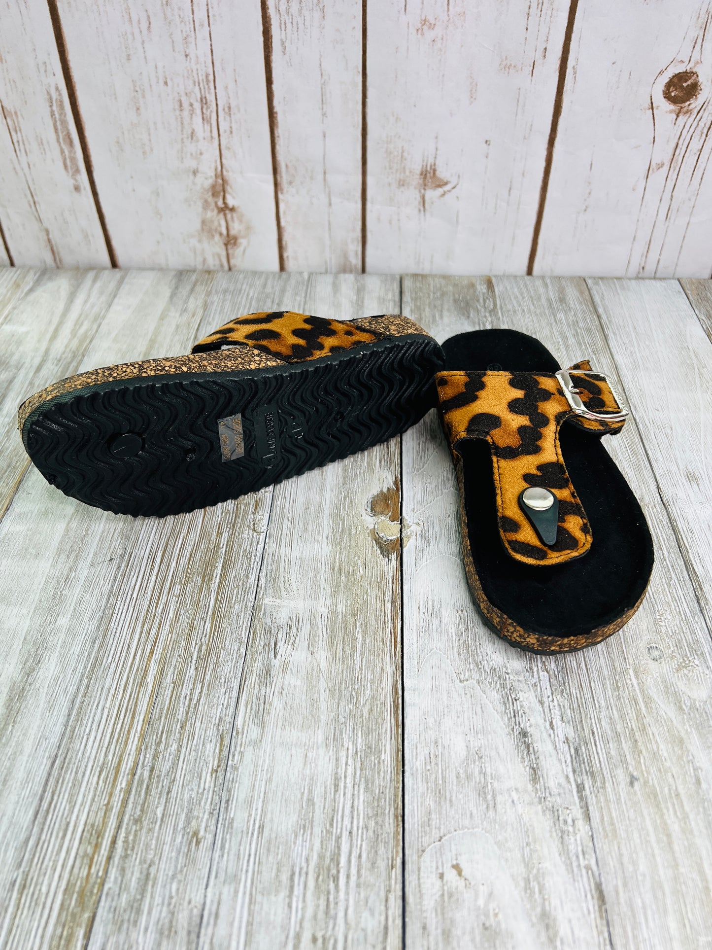 Girls Leopard Sandals