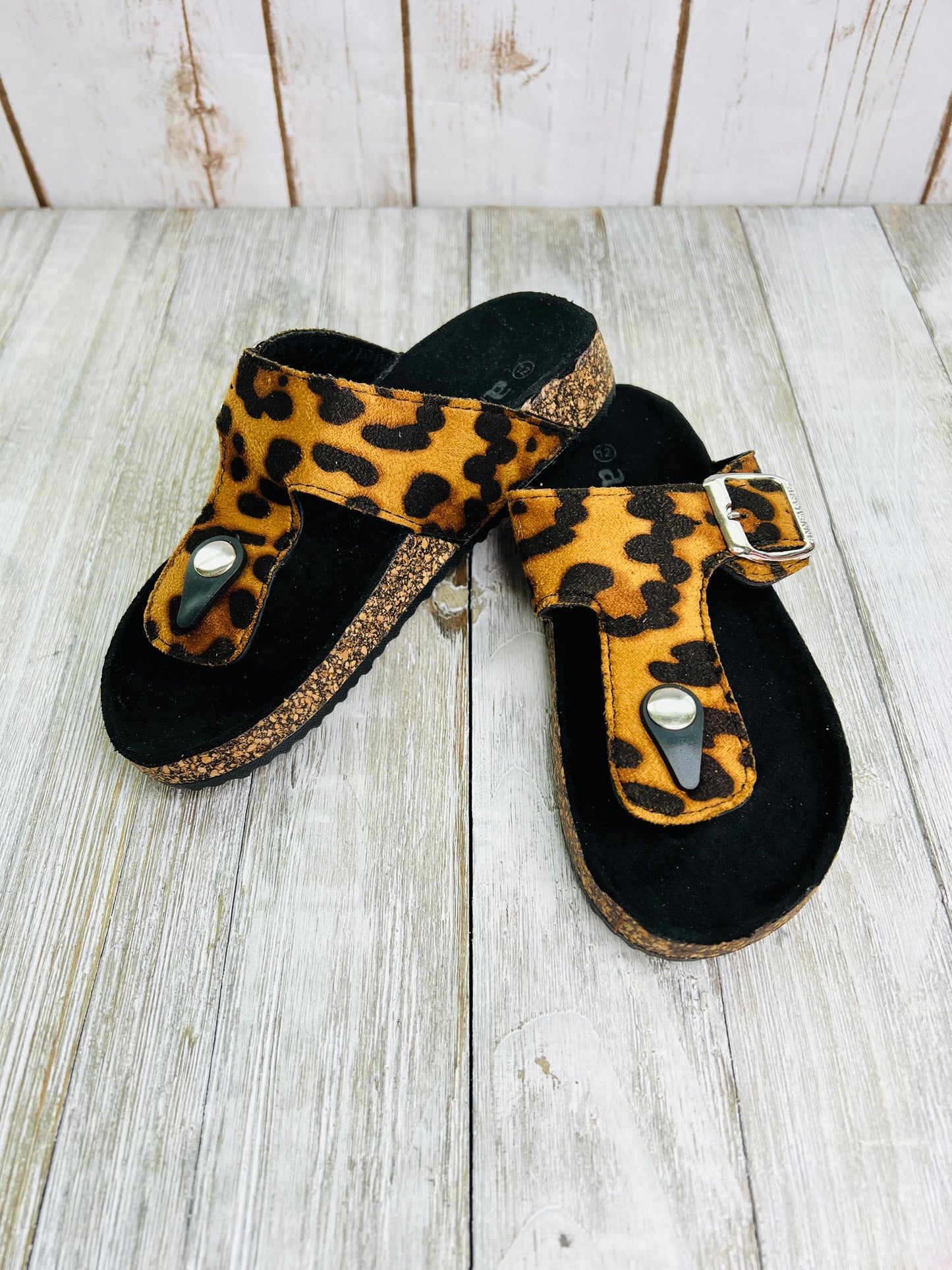 Girls Leopard Sandals