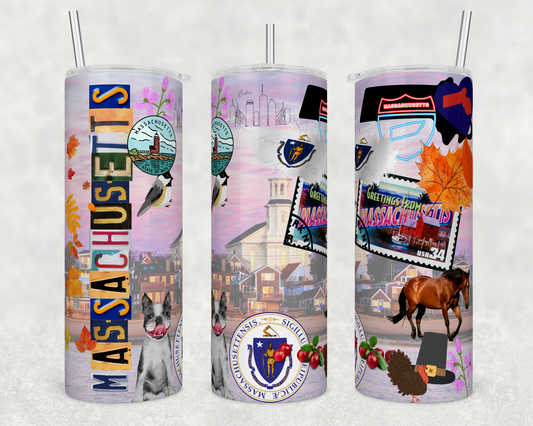 Massachusetts State Tumbler