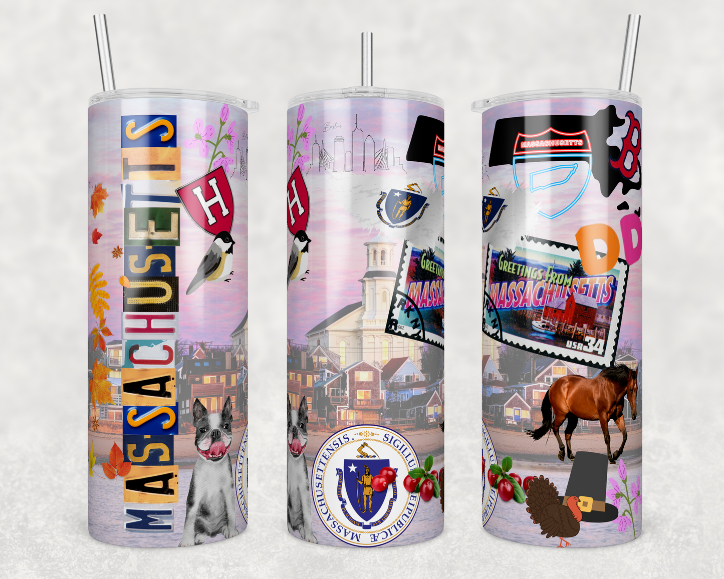 Massachusetts State Tumbler