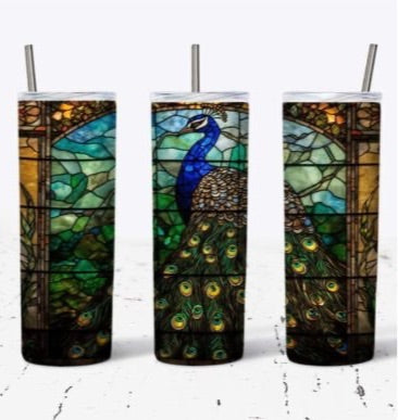 Stained Glass Peacock