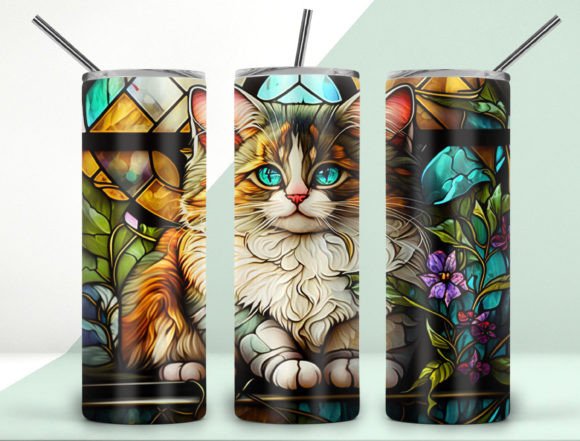 Stained Glass Cat