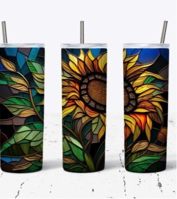 Stained Glass Sunflower